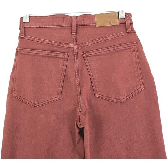 Madewell ~Woman Size 25~ Brown/Red Stovepipe Jeans Full-Length High Rise NWT. - Picture 8 of 16